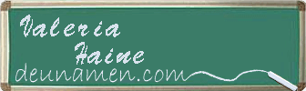Valeria Haine Visitenkarte